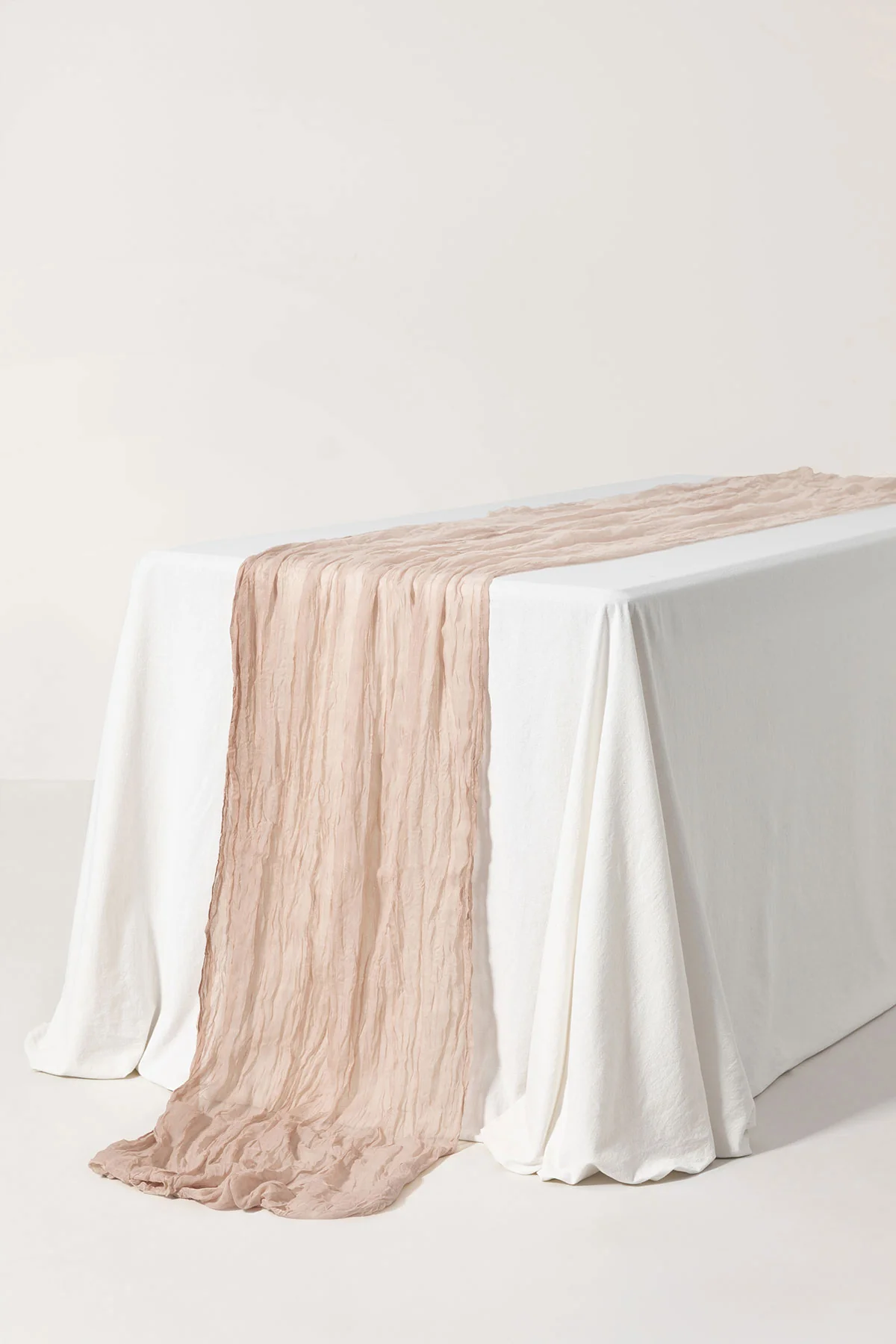 Table Linens in Earth-Tone Colors- Warm Sand (14ft) - Image 2