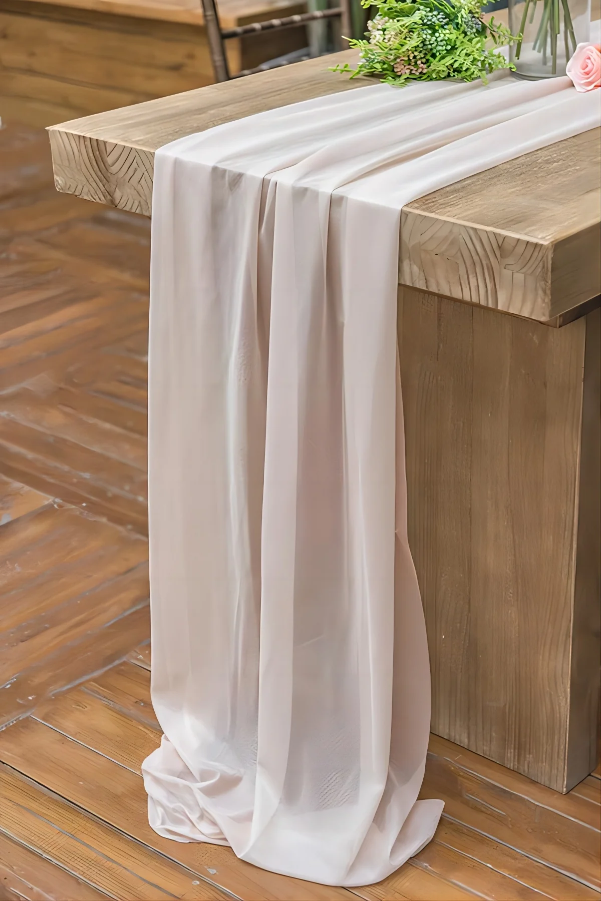 Table Linens in Blush & Cream - Image 11
