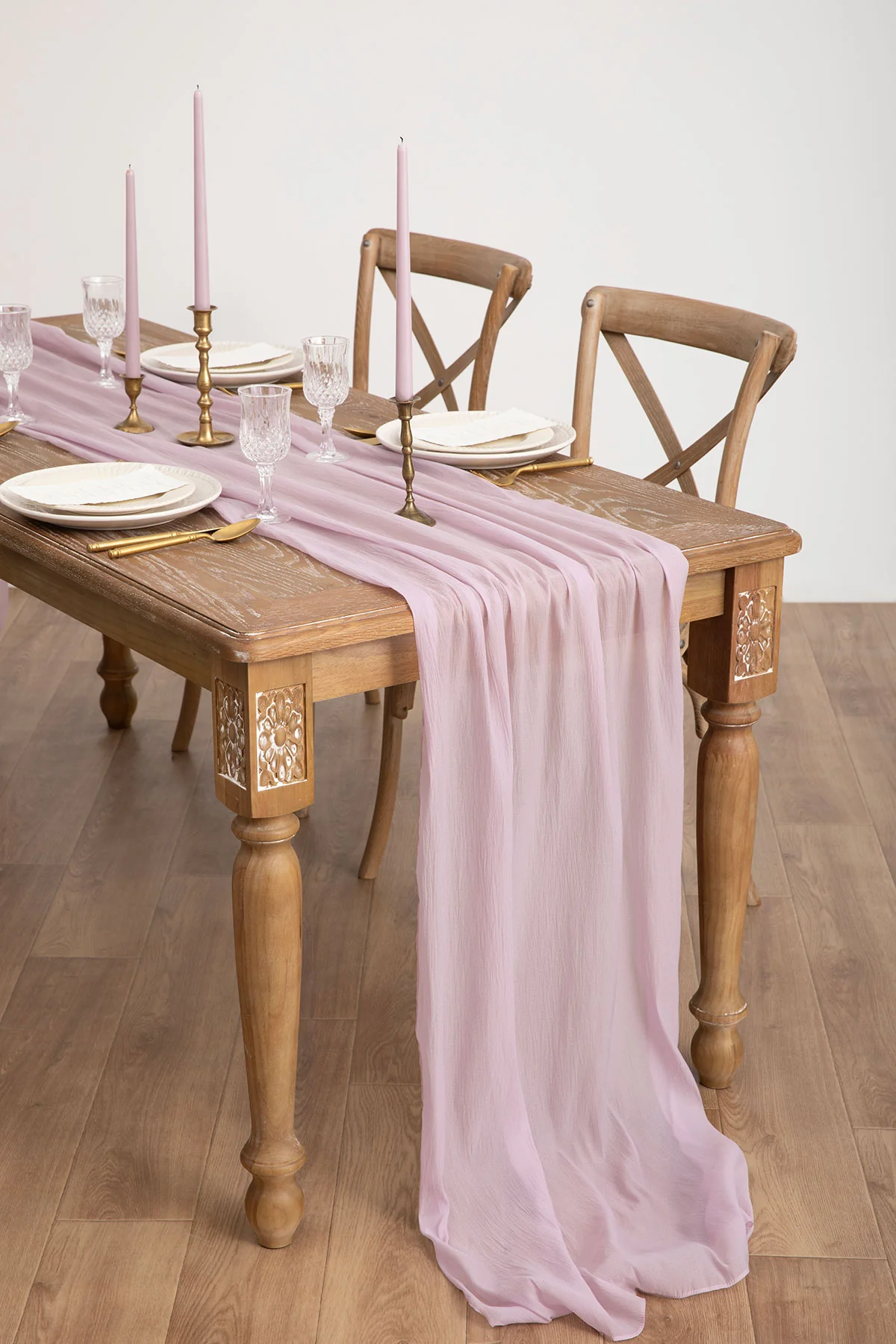 Table Linens in Blush & Cream - Image 17