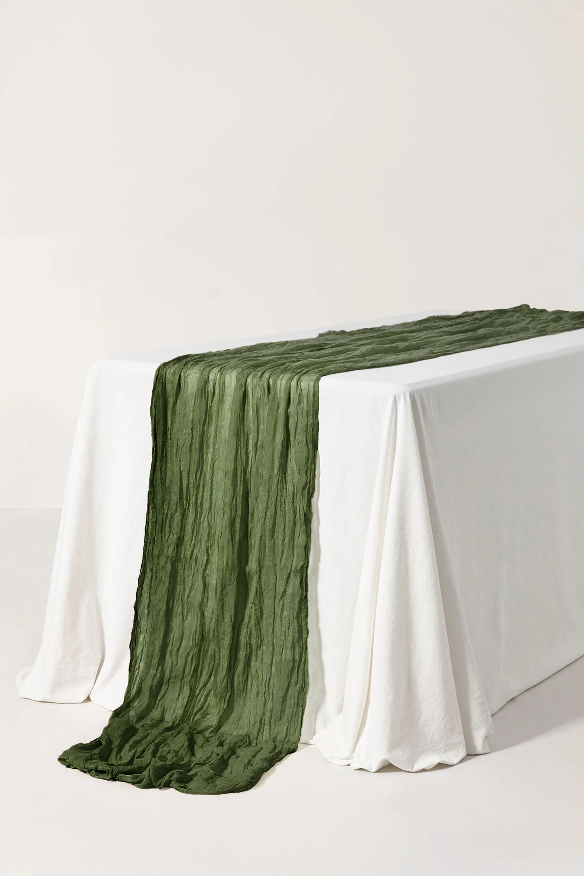 Table linens in Moss Green （35"w x10ft） - Image 2
