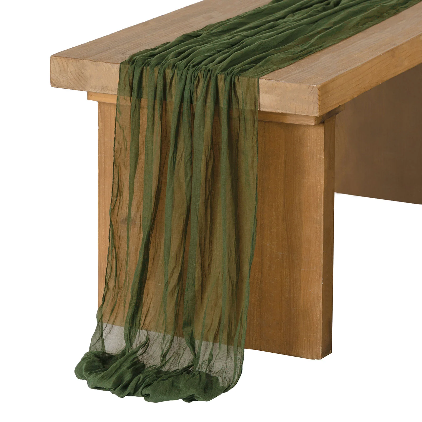 Table linens in Moss Green （35"w x10ft） - Image 3