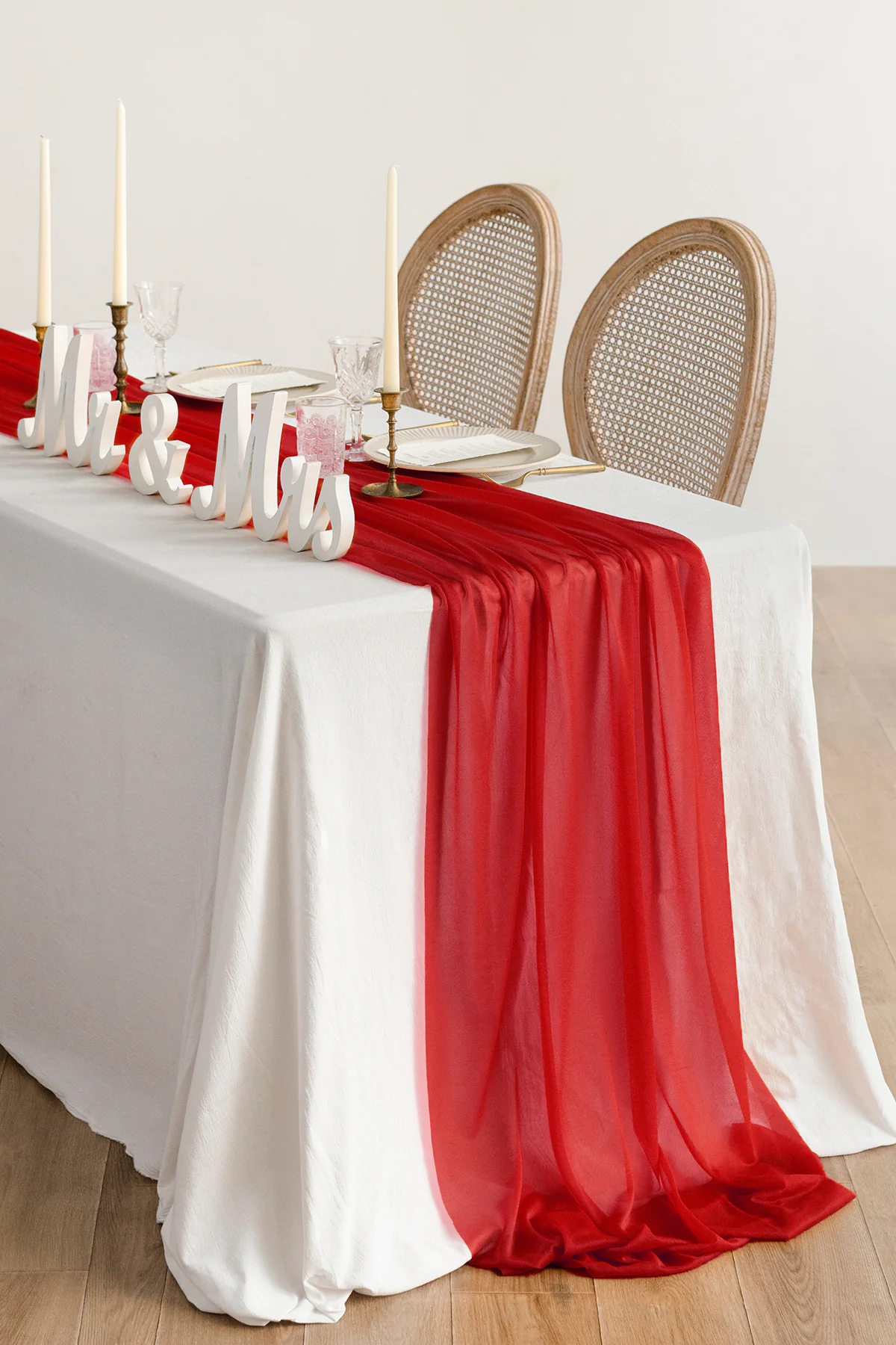 Romantic Sheer Table Runner 29" w x 10ft/14ft - Image 42