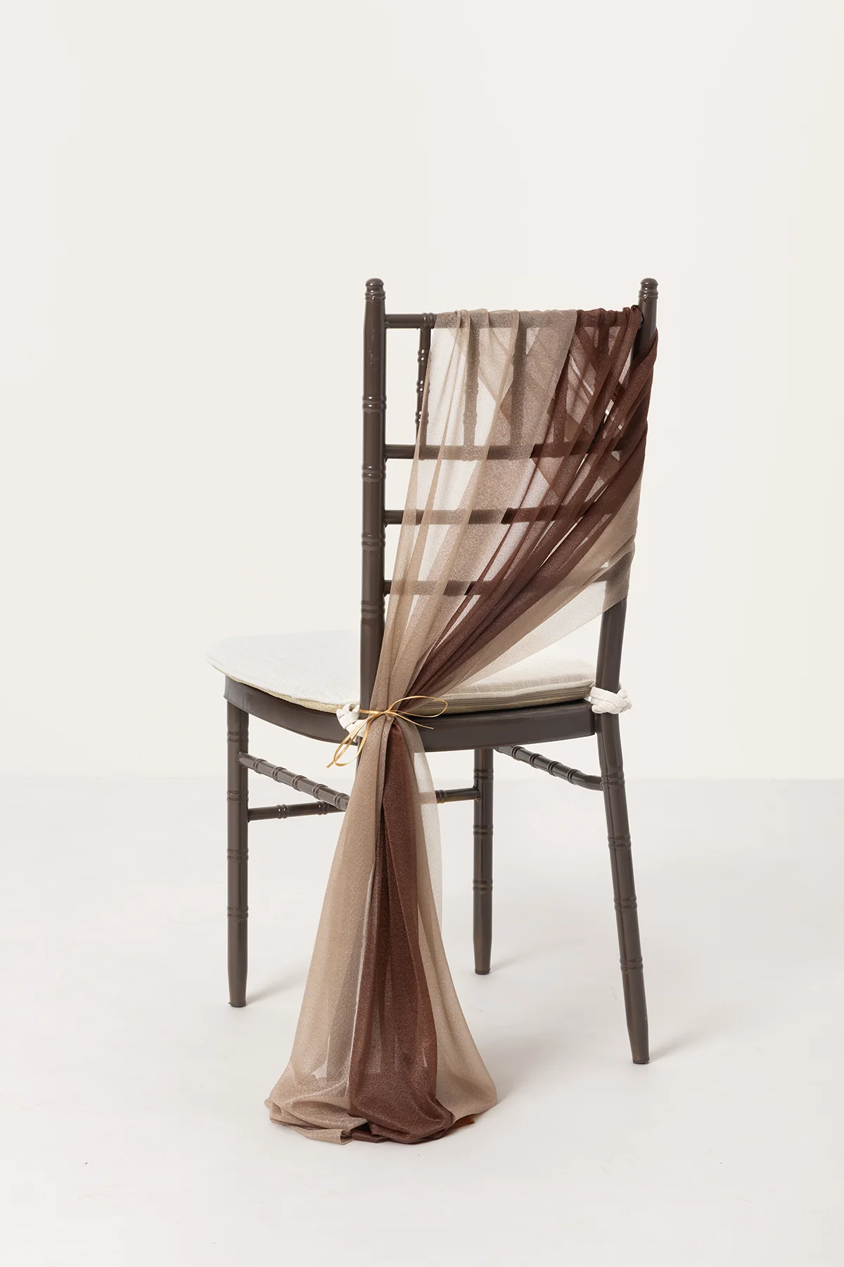 Wedding Aisle Chair Decoration in Organic Sand Beige Elegance | Clearance - Image 3