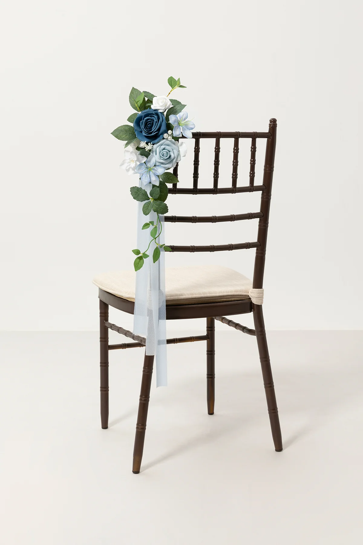 Wedding Aisle Decoration Pew Flowers in Dutch Blue & Powder Blue