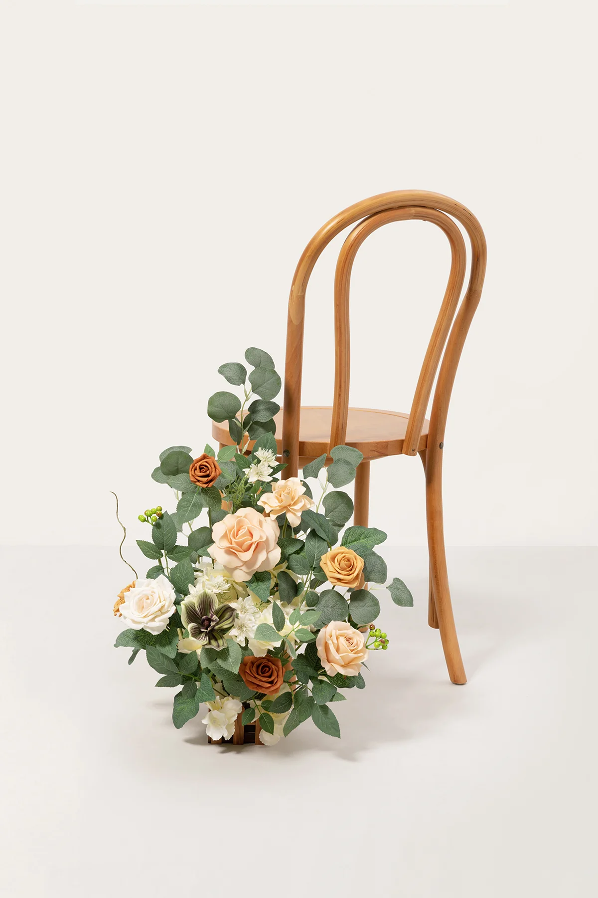 Wedding Aisle Runner Flower Arrangement in Apricot & Soft Peach | Clearance