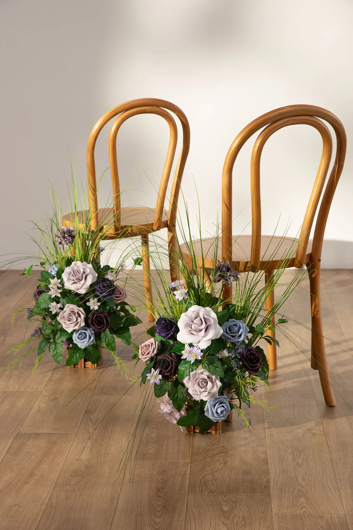 Wedding Aisle Runner Flower Arrangements in Ethereal Purple Dream | Clearance - Image 2