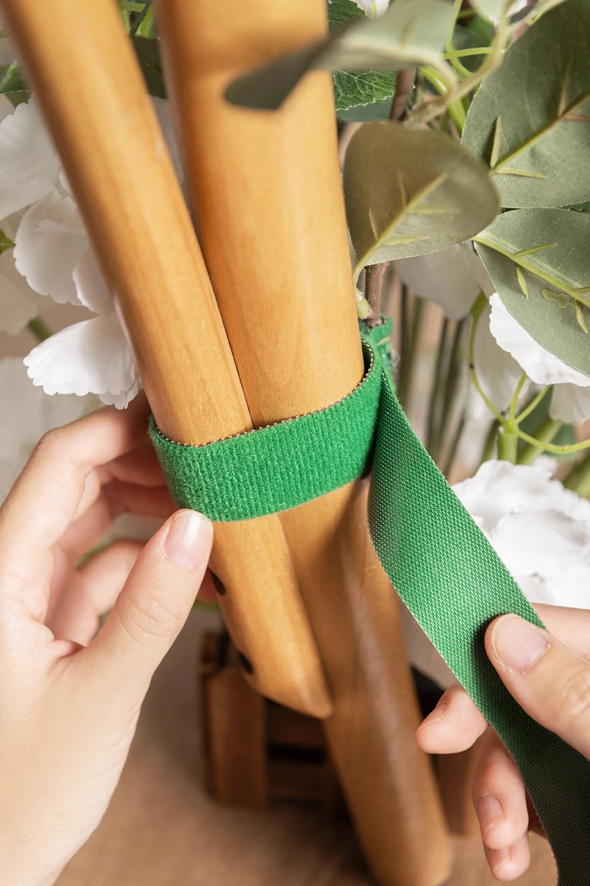 Wedding Aisle Runner Flower Arrangements in Forest Green & Gold | Clearance - Image 5