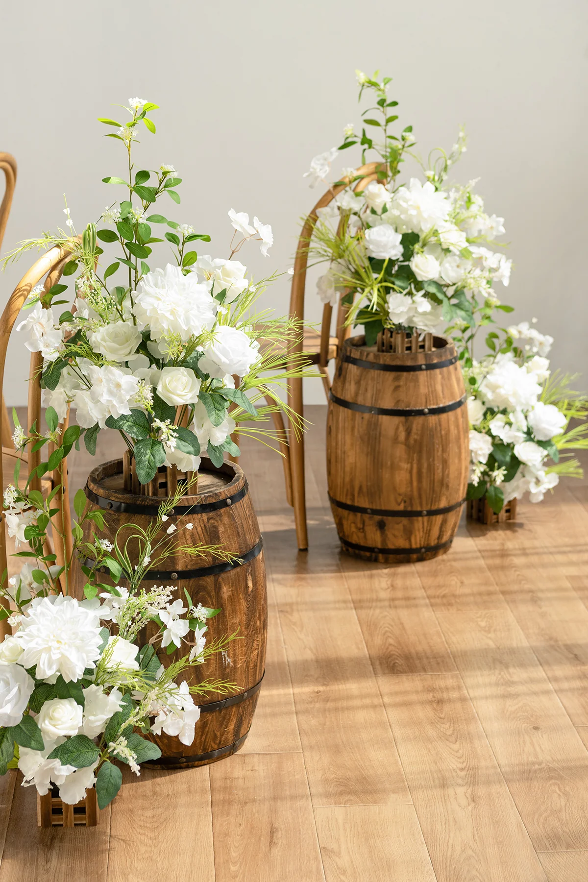 Wedding Aisle Runner Flower Arrangements in May Lily & Olive - Image 3