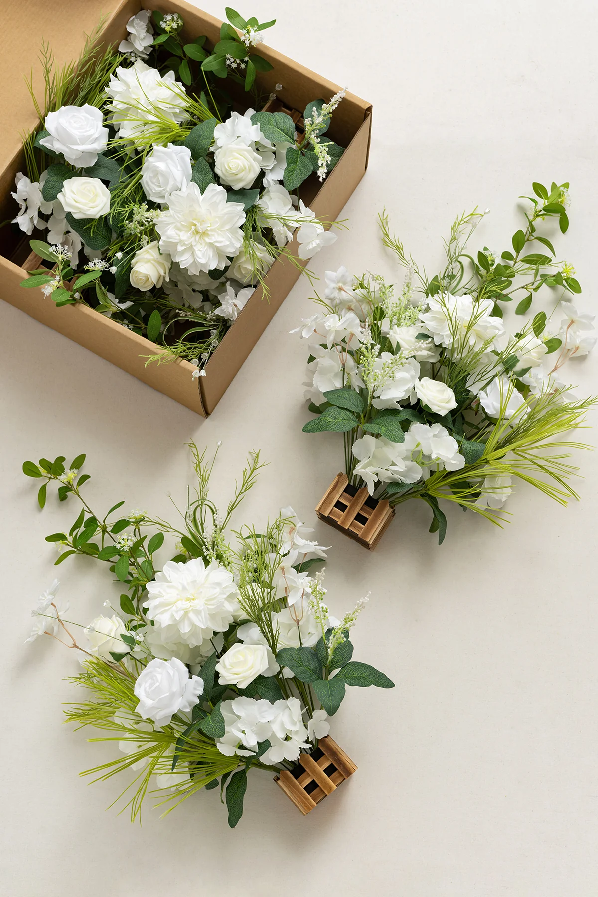 Wedding Aisle Runner Flower Arrangements in May Lily & Olive - Image 6