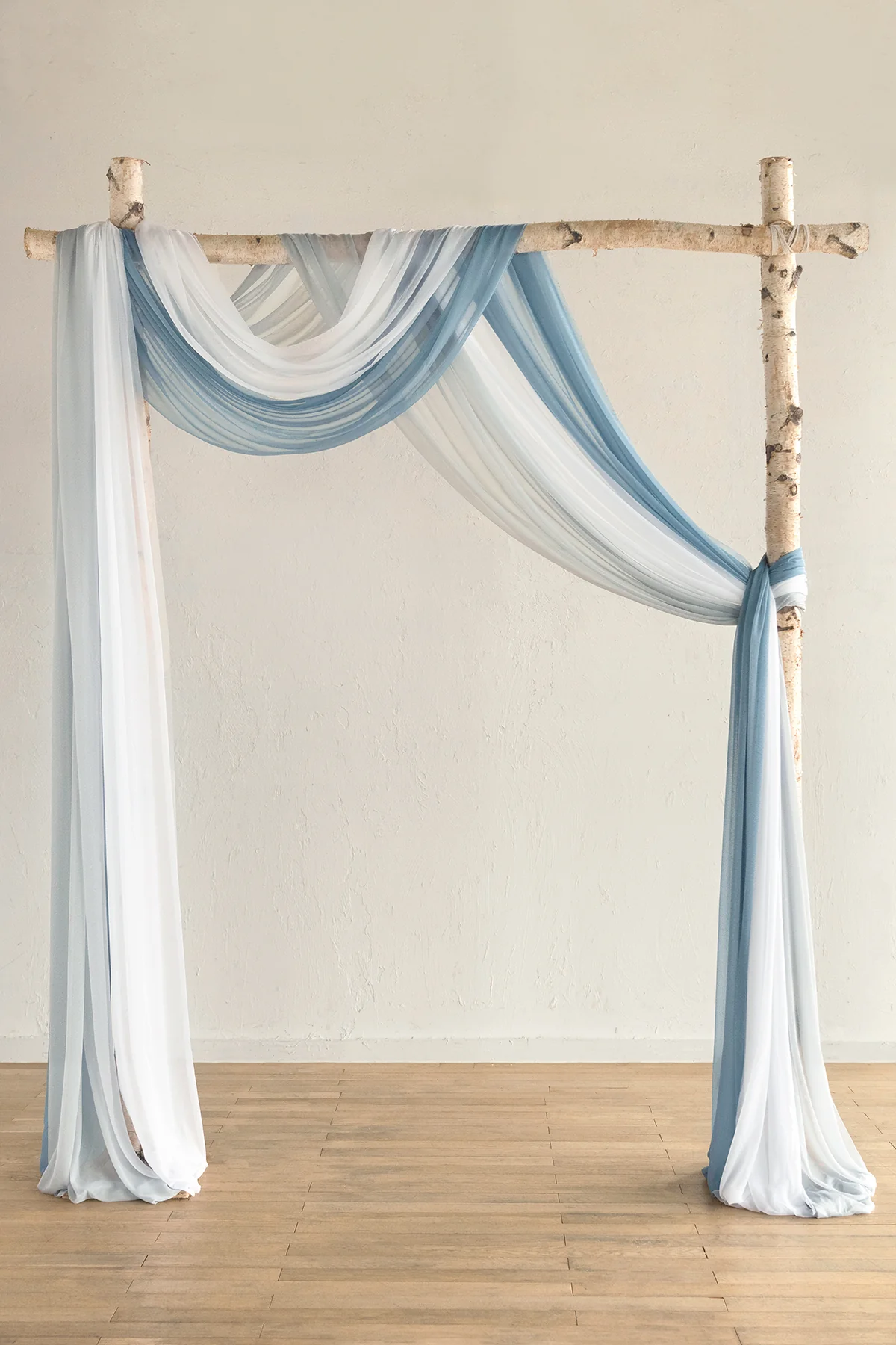 Wedding Arch Drapes in Dusty Rose & Navy - Image 5