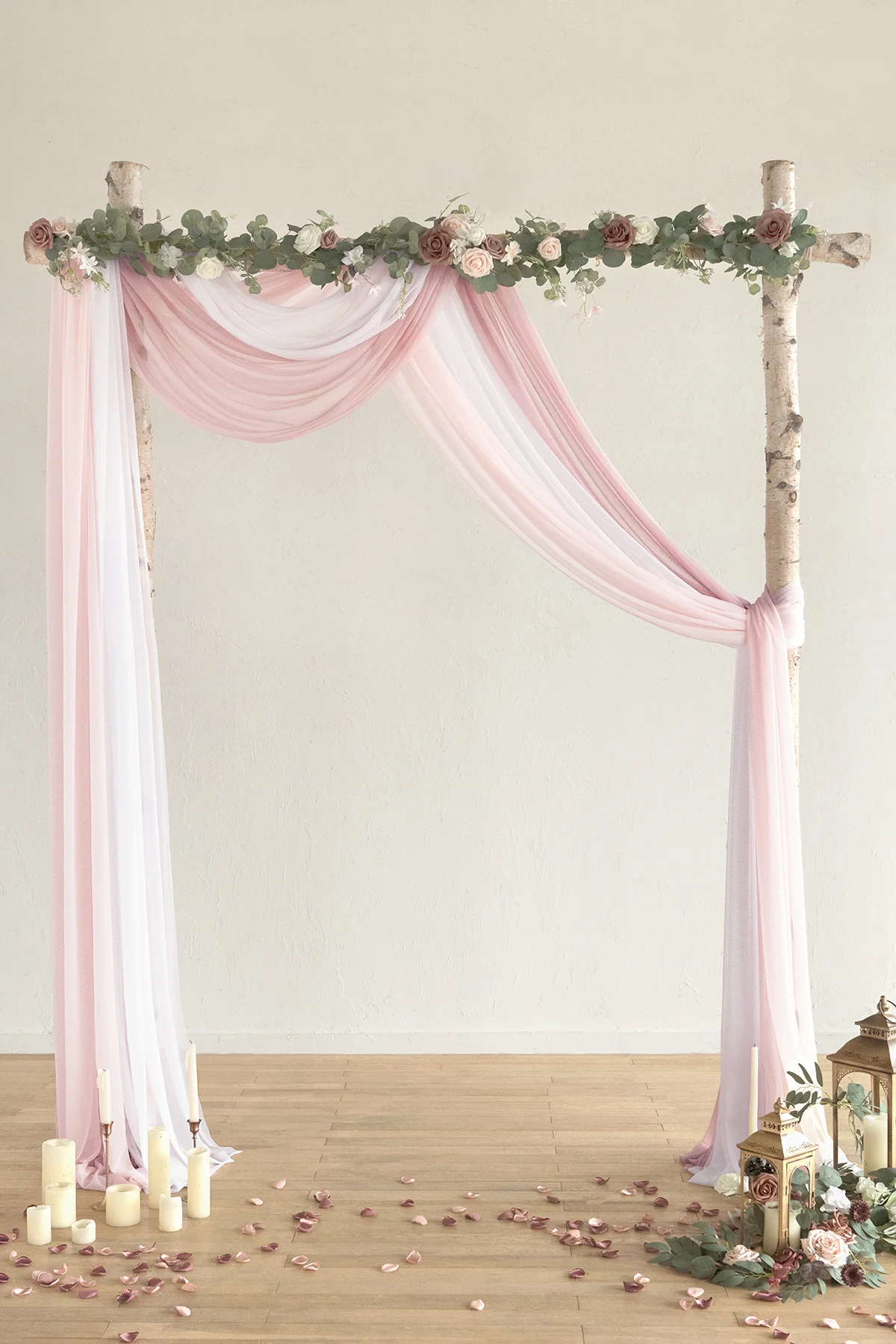 Wedding Arch Drapes in Gentle Blush - Image 2