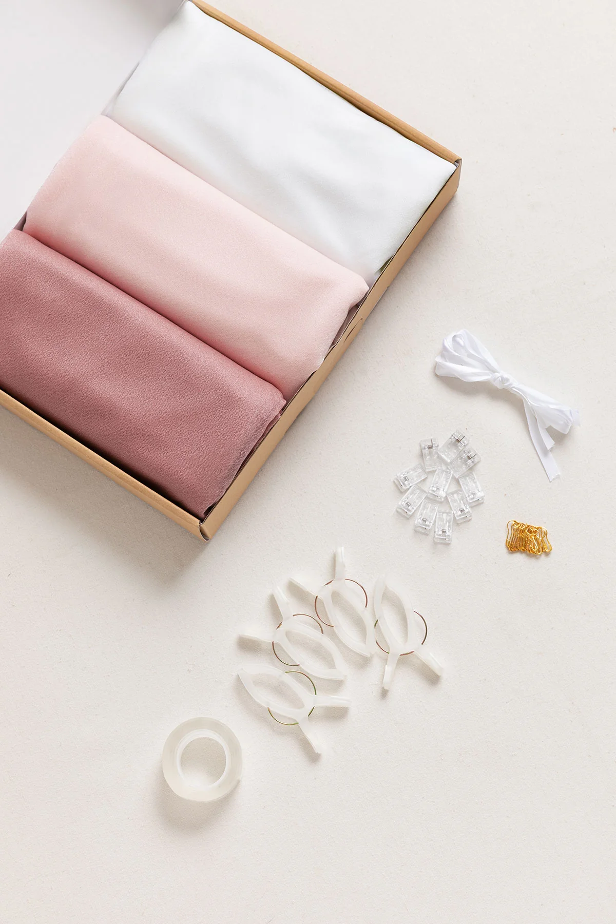 Wedding Arch Drapes in Gentle Blush - Image 8