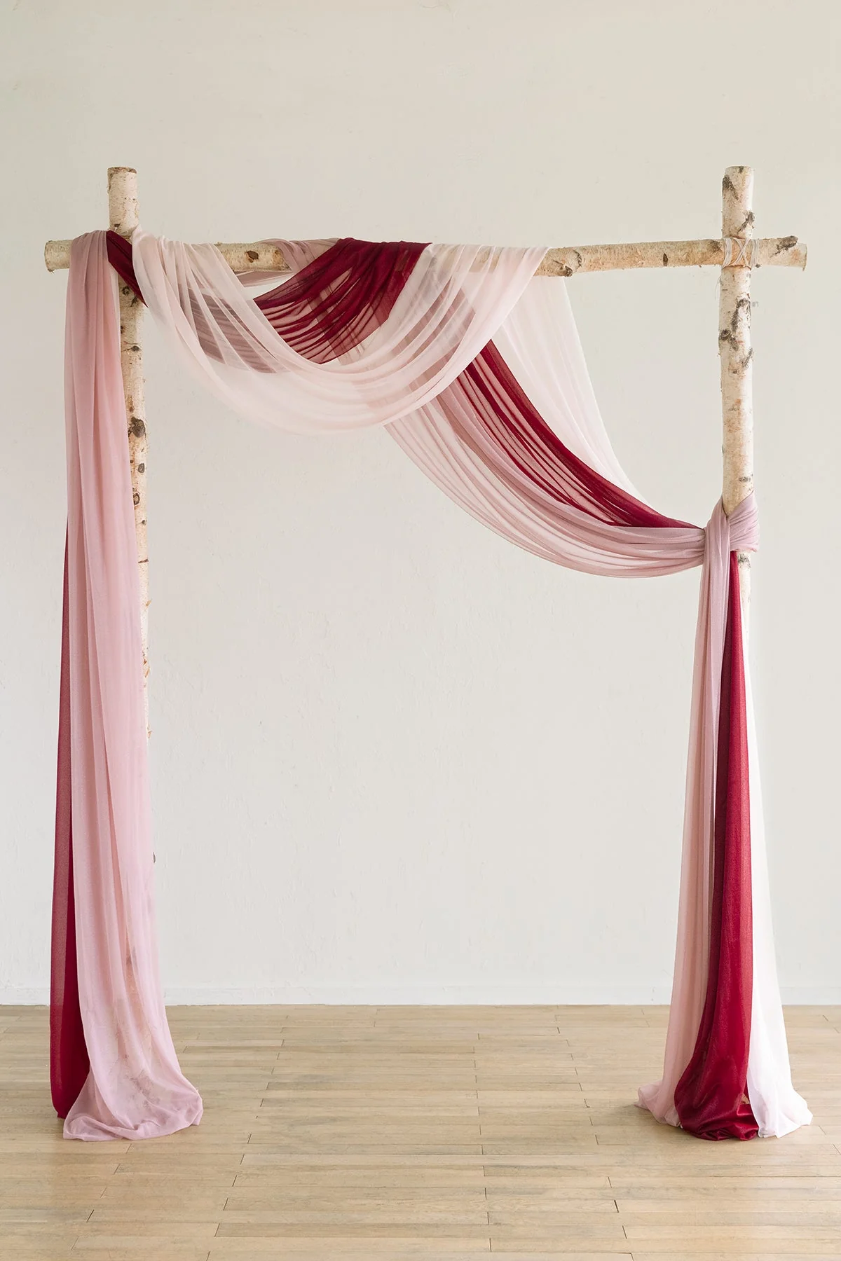 Sheer Wedding Arch Draping 30" w x 20ft - Ombre Colors - Image 5