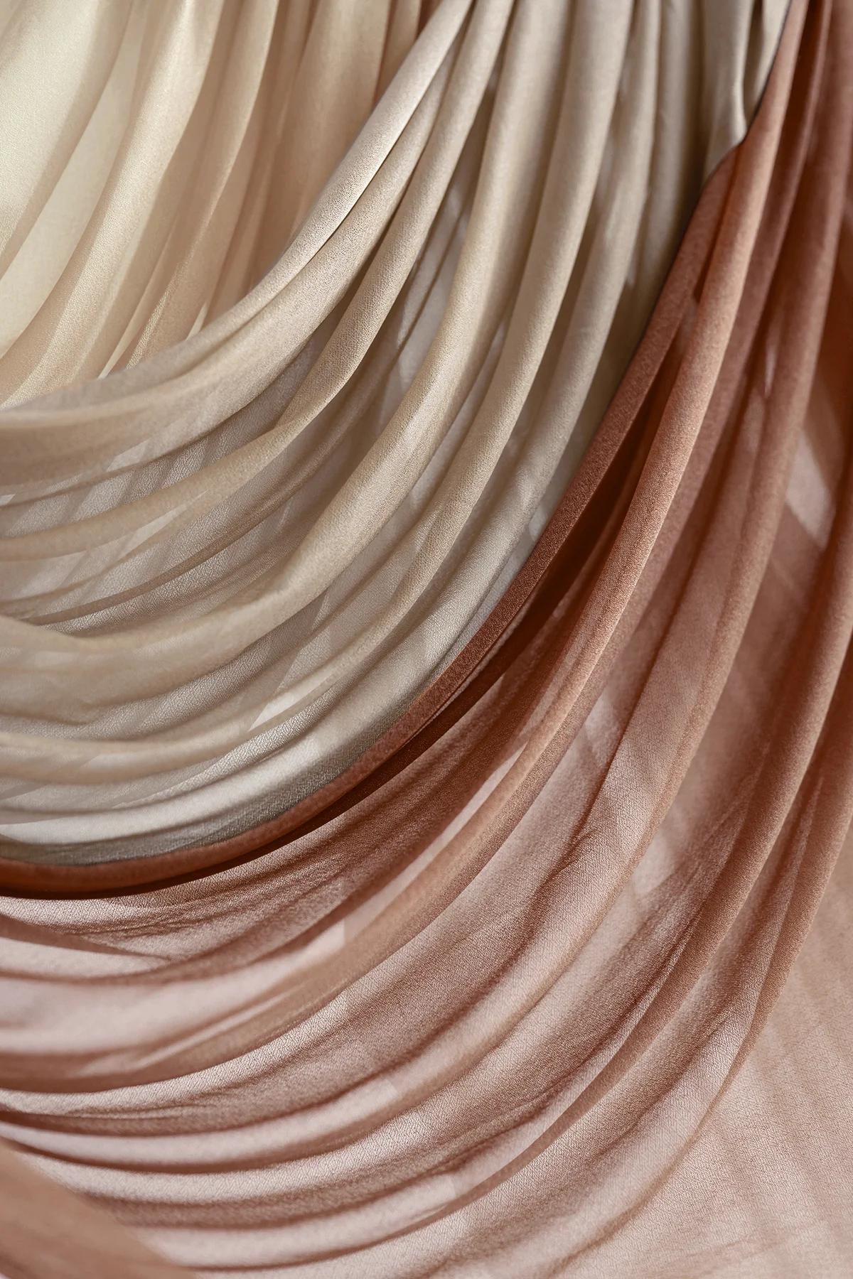 Wedding Arch Drapes in Rust & Sepia | Clearance - Image 4