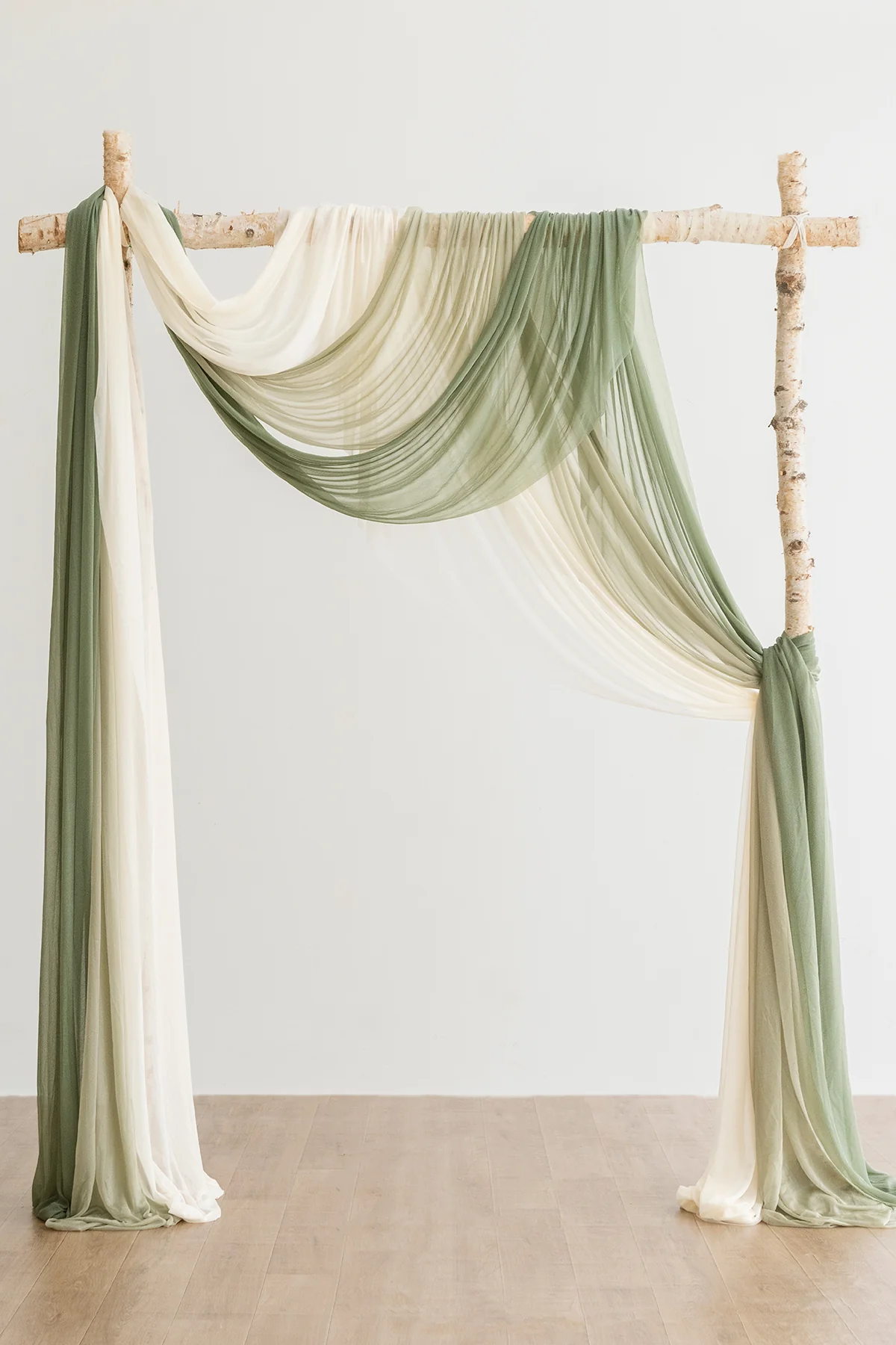Wedding Arch Drapes in Rustic Glow Romance Wedding - Image 2