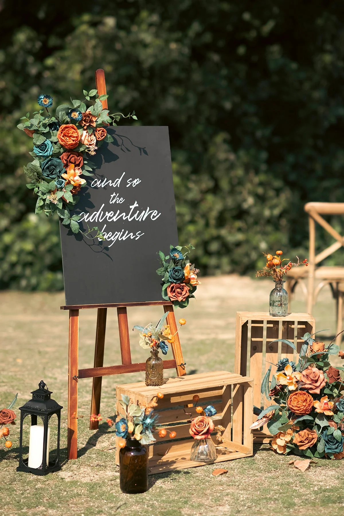 Wedding Flower Packages in Dark Teal & Burnt Orange - Image 22