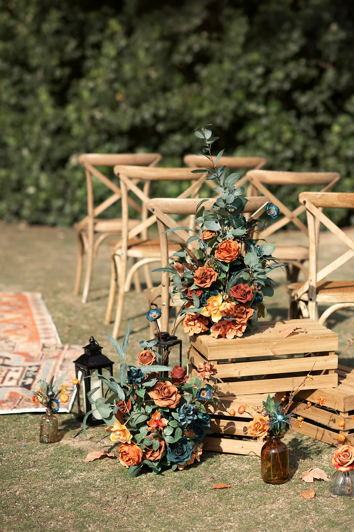 Wedding Flower Packages in Dark Teal & Burnt Orange - Image 8