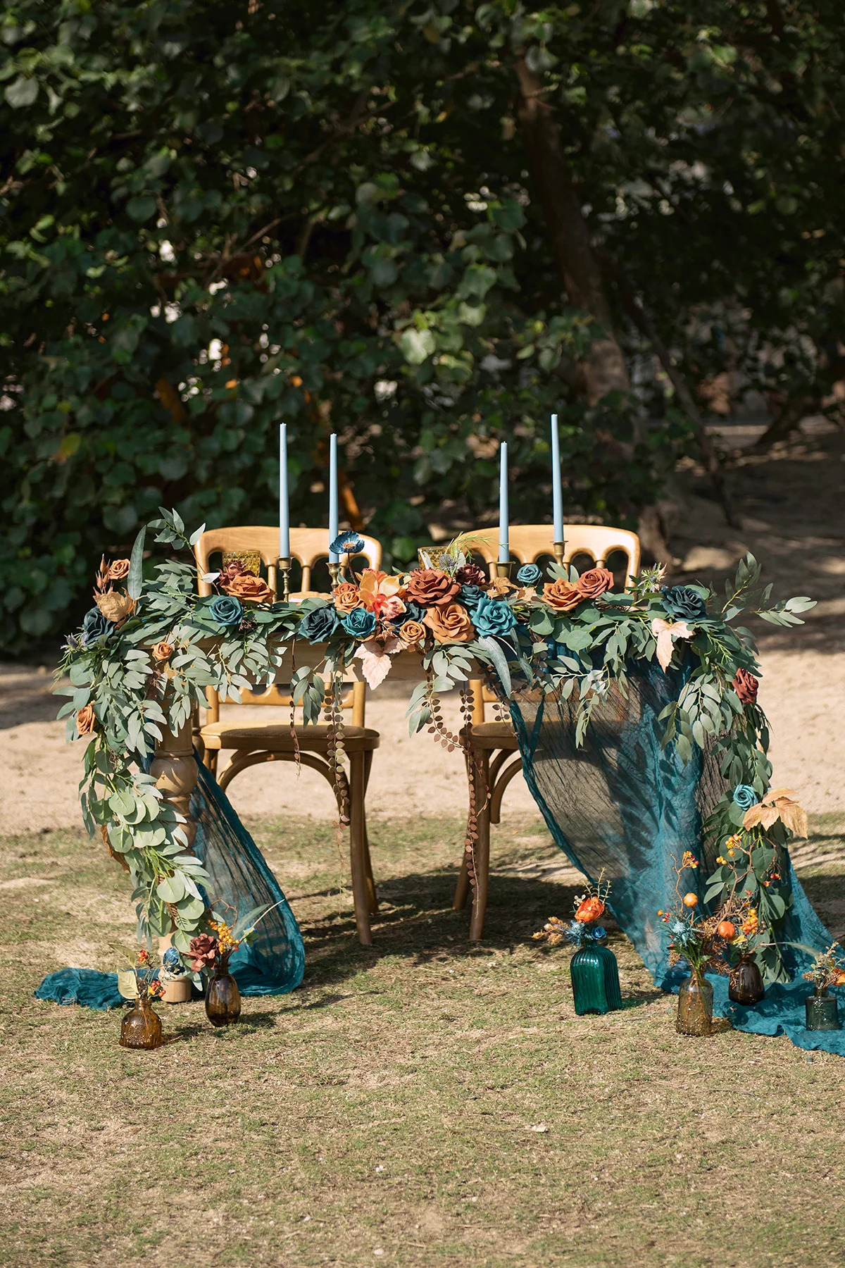 Wedding Flower Packages in Dark Teal & Burnt Orange - Image 9