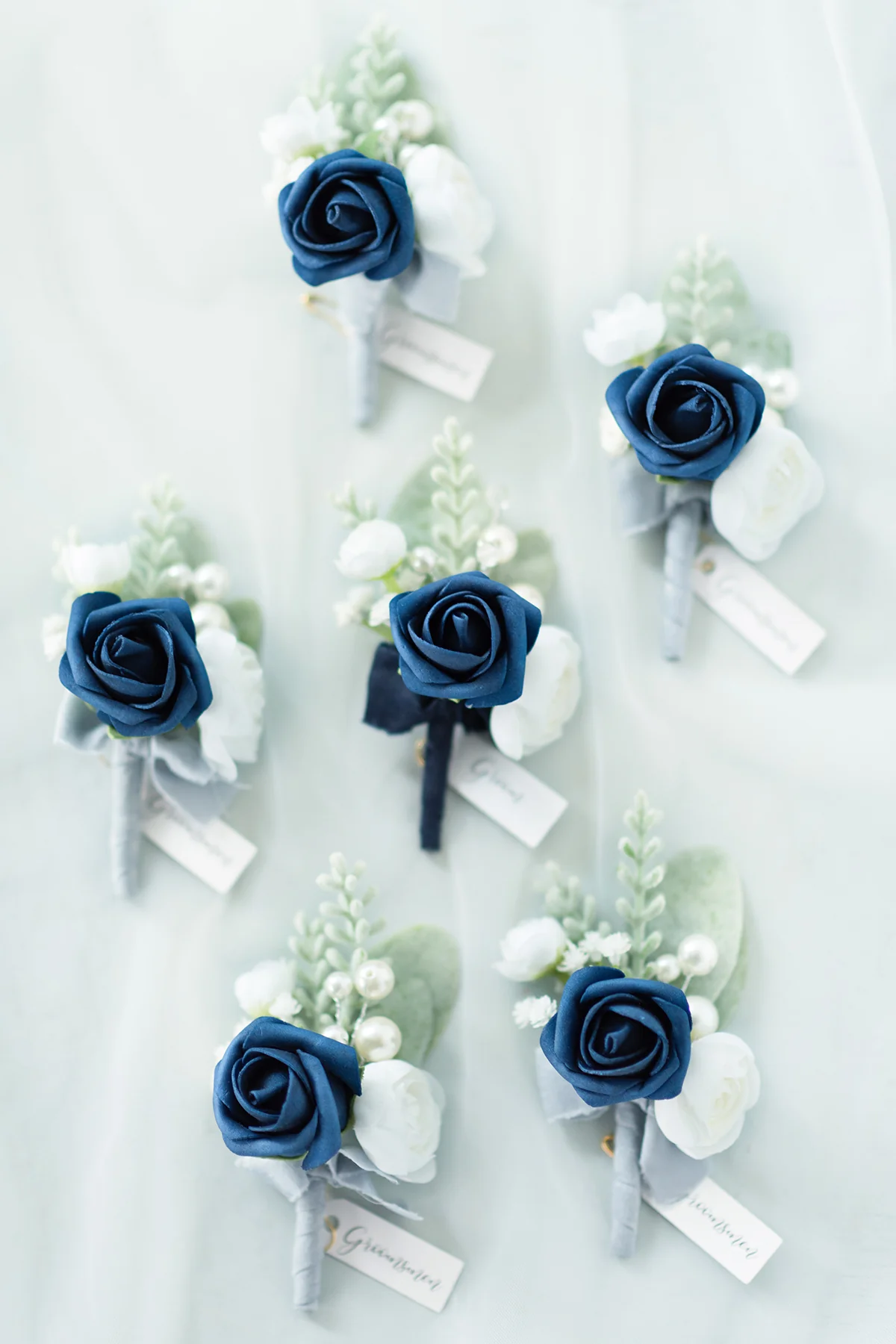 Wedding Flower Packages in Dusty Blue & Navy - Image 11