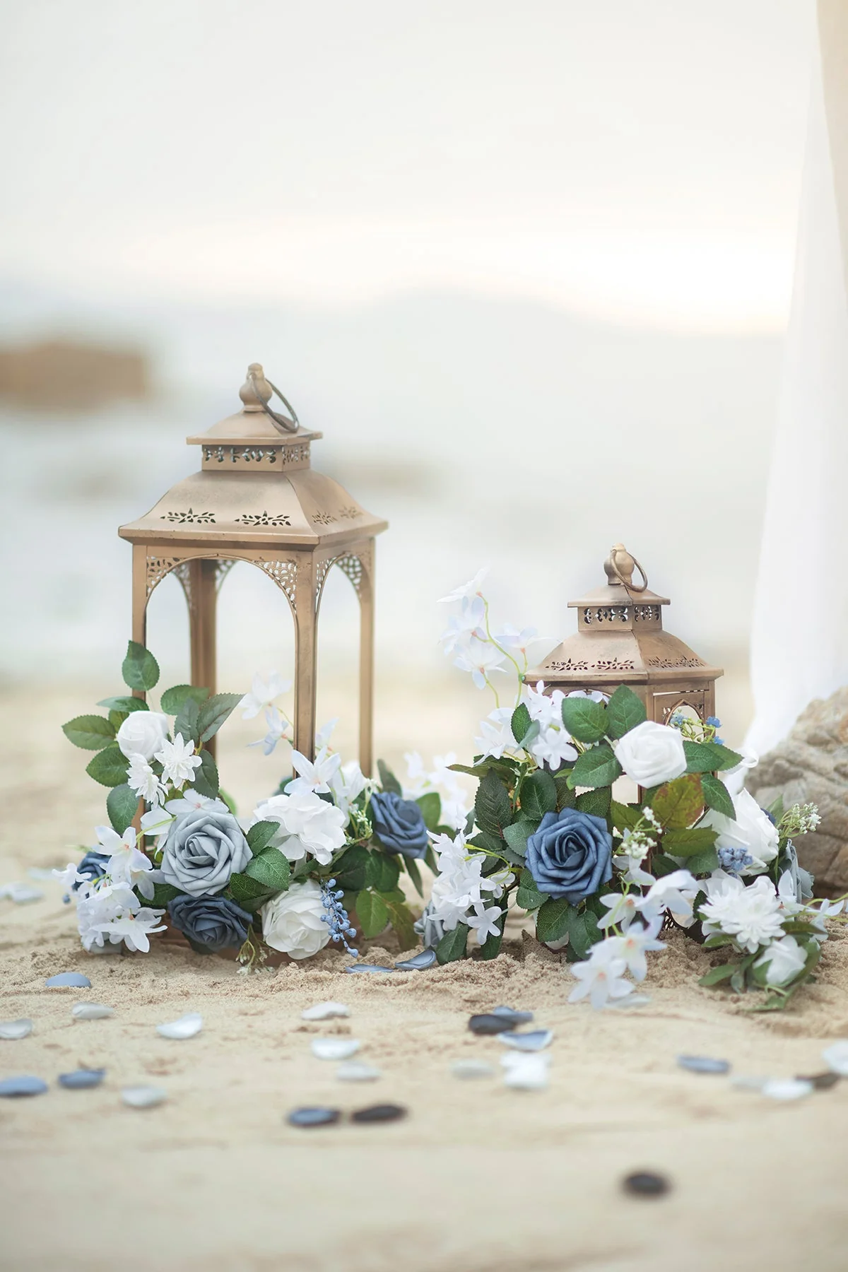 Wedding Flower Packages in Dusty Blue & Navy - Image 16