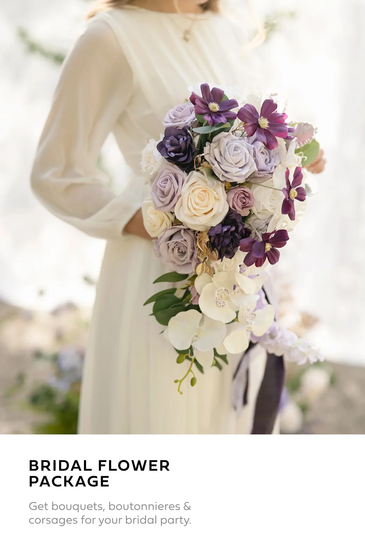 Wedding Flower Packages in Lilac & Gold - Image 2