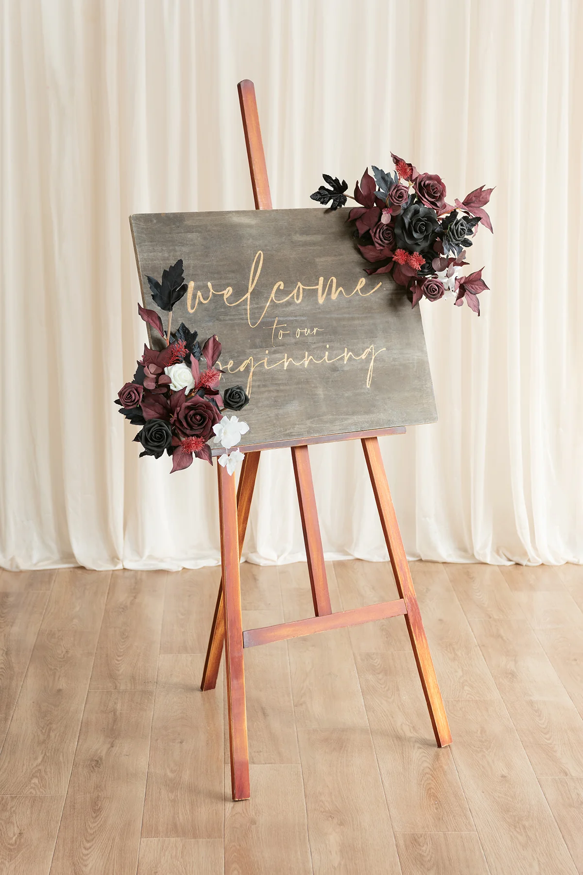 Wedding Flower Packages in Moody Burgundy & Black - Image 12