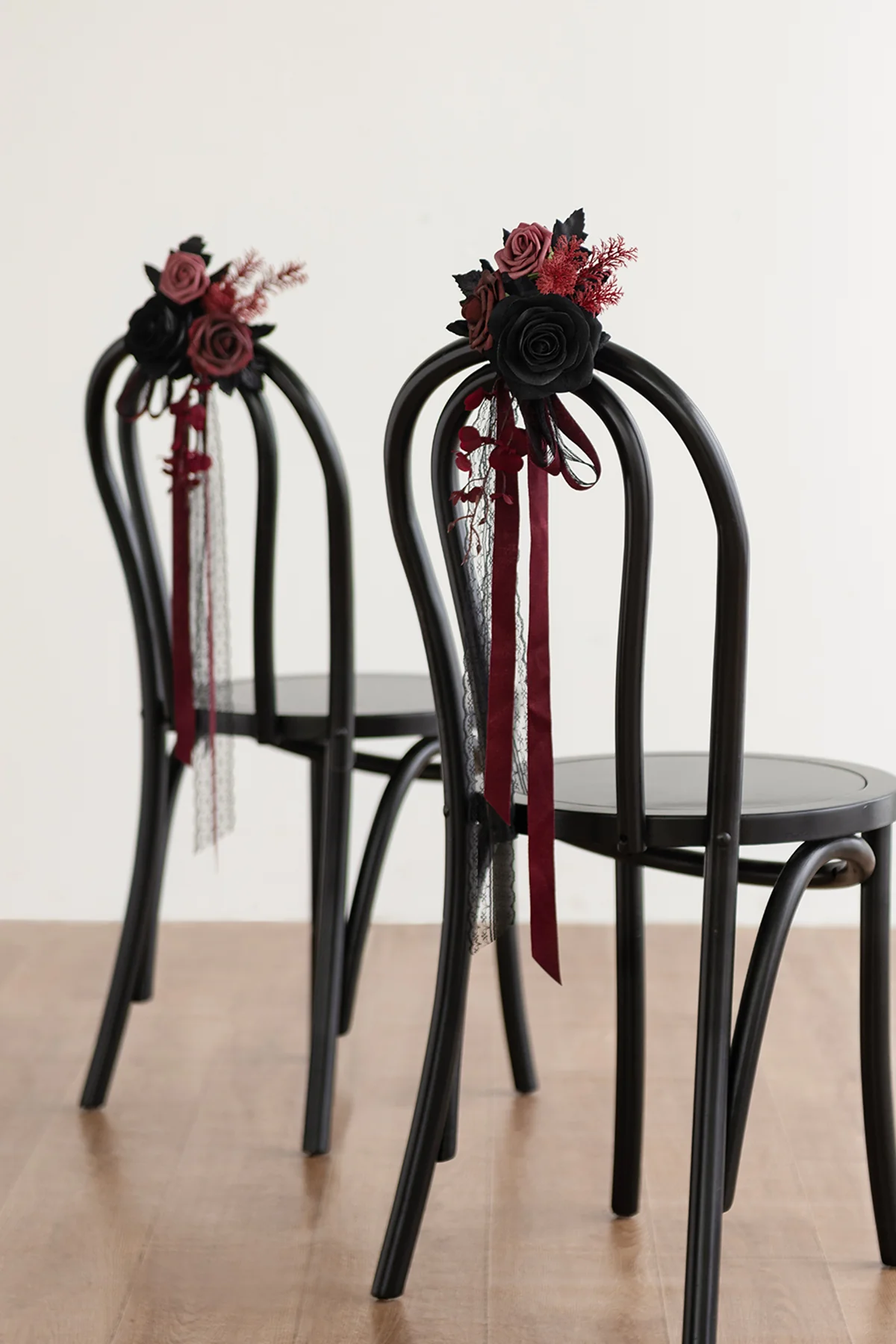 Wedding Flower Packages in Moody Burgundy & Black - Image 13