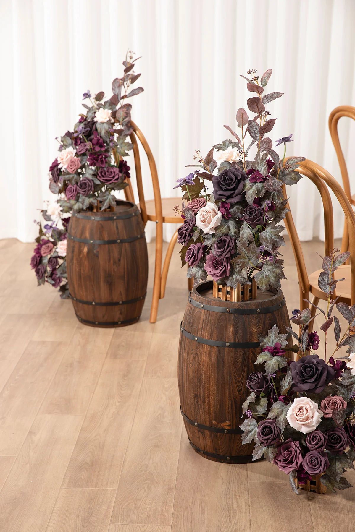 Wedding Flower Packages in Plum Velvet Wedding - Image 20