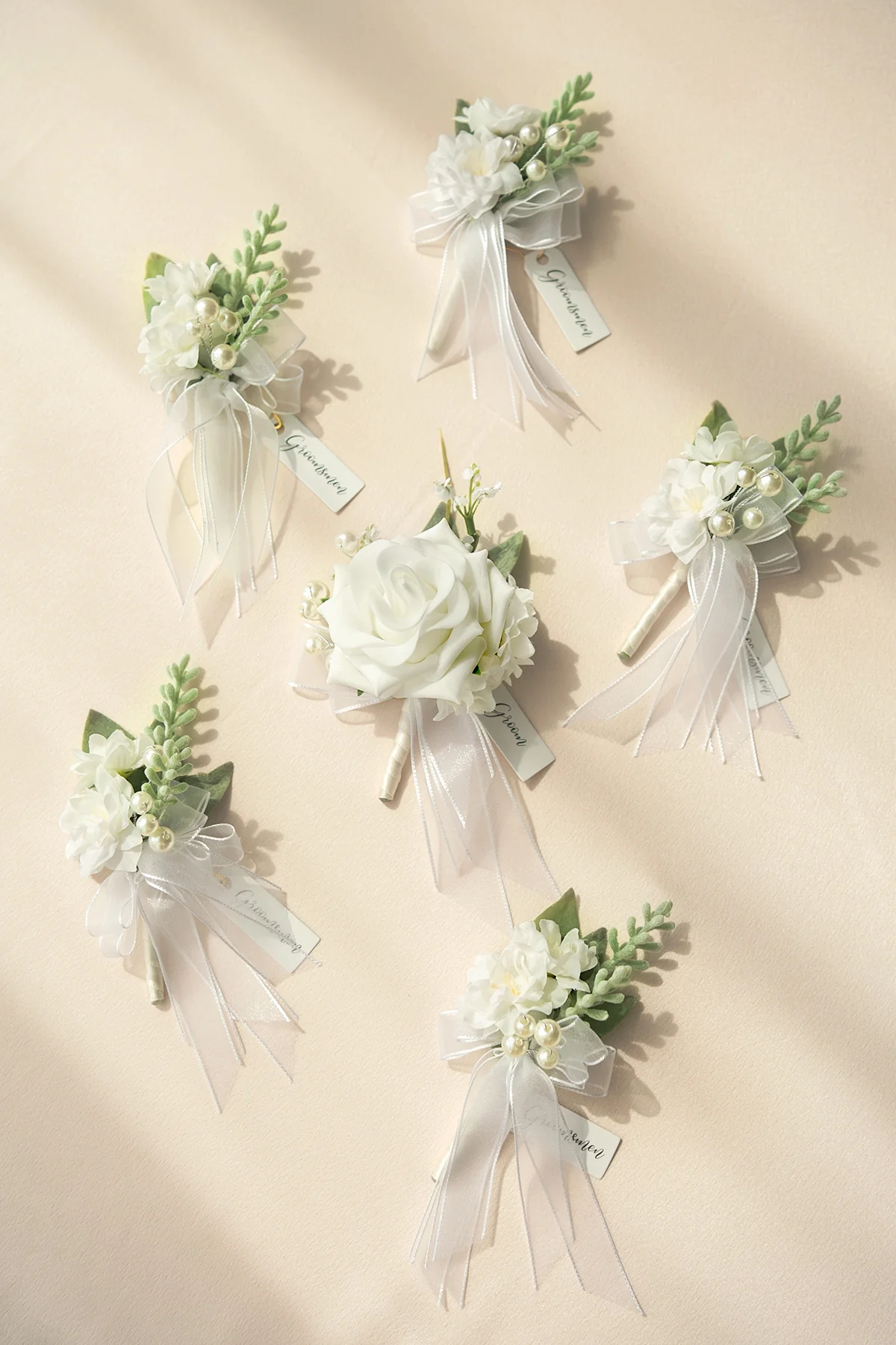 Wedding Flower Packages in White & Sage - Image 22