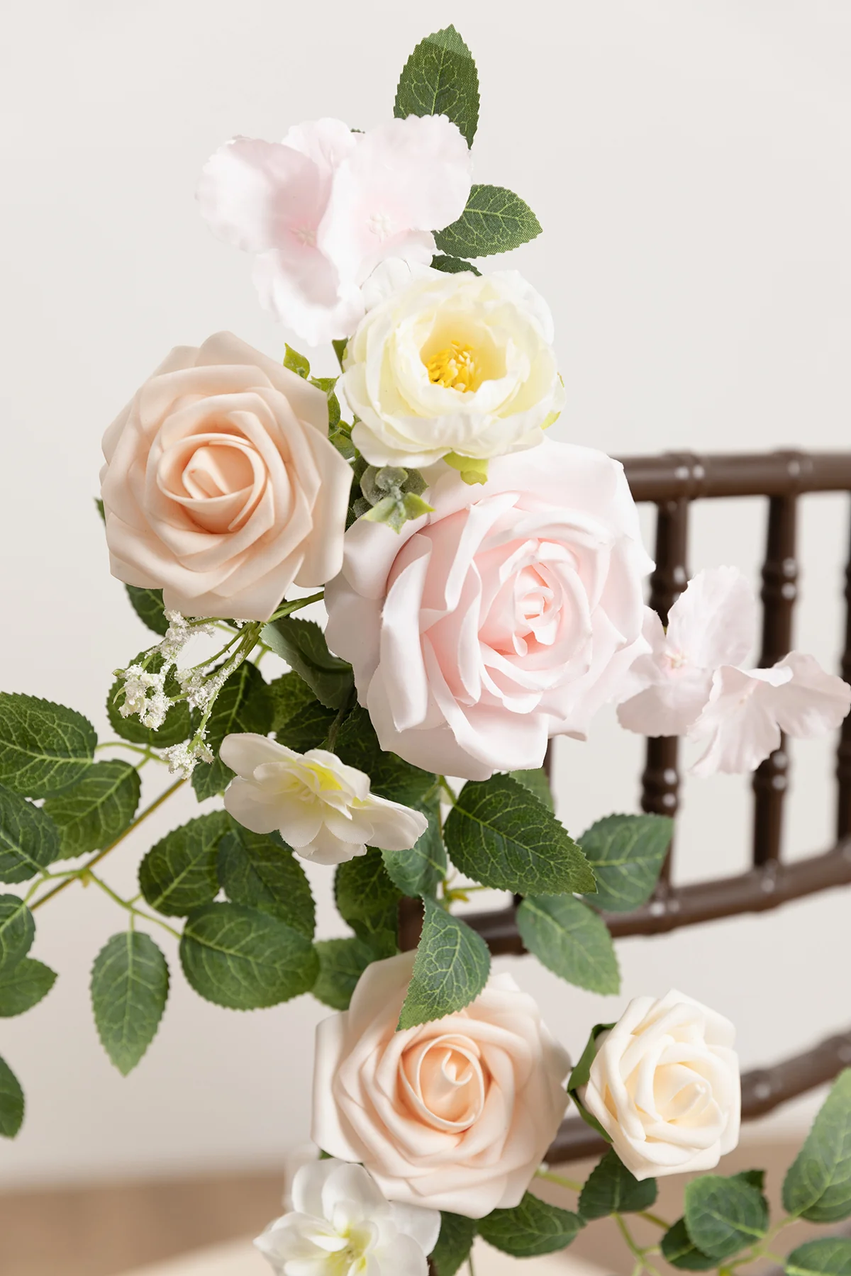 Wedding Hanging Chair Back Decoration in Blush & Cream - Image 3