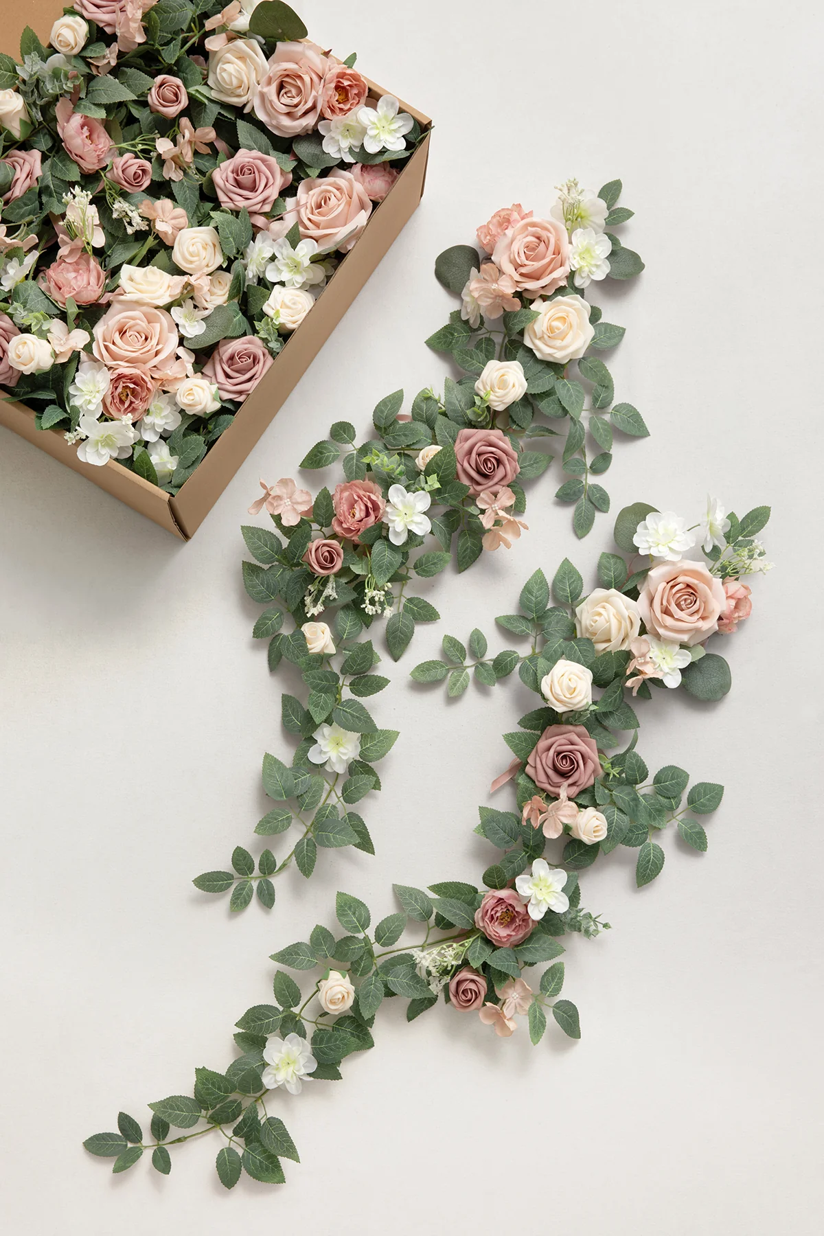 Wedding Hanging Chair Back Decoration in Dusty Rose & Cream - Image 4