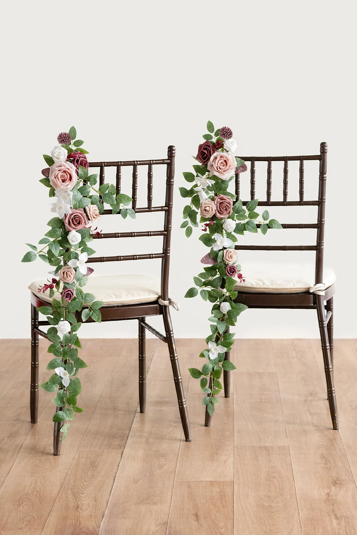 Wedding Hanging Chair Back Decoration in Dusty Rose & Mauve | Clearance - Image 2