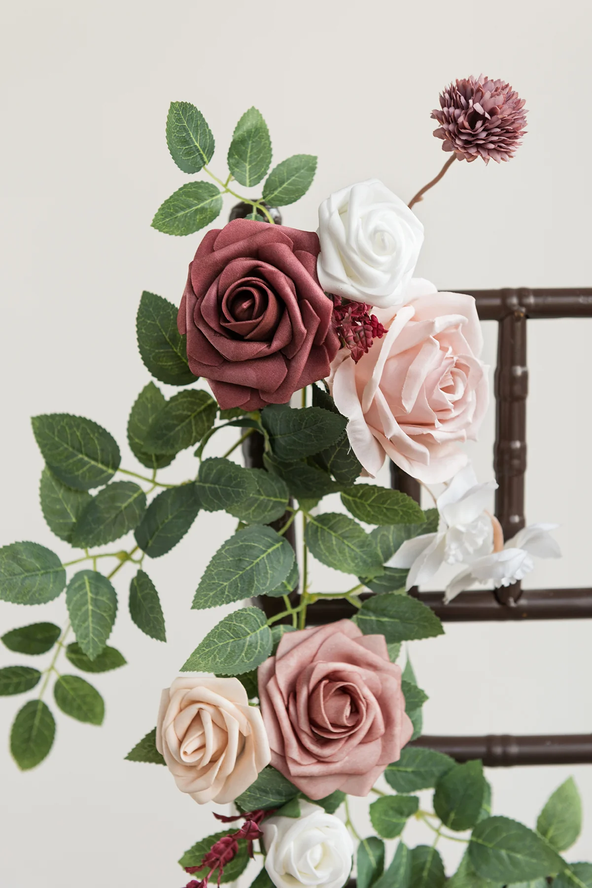 Wedding Hanging Chair Back Decoration in Dusty Rose & Mauve | Clearance - Image 3