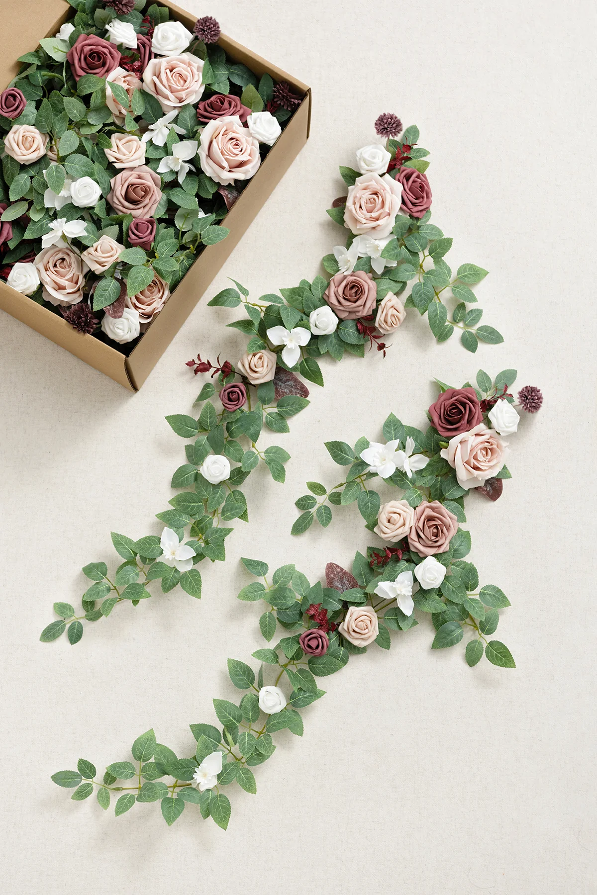 Wedding Hanging Chair Back Decoration in Dusty Rose & Mauve | Clearance - Image 4