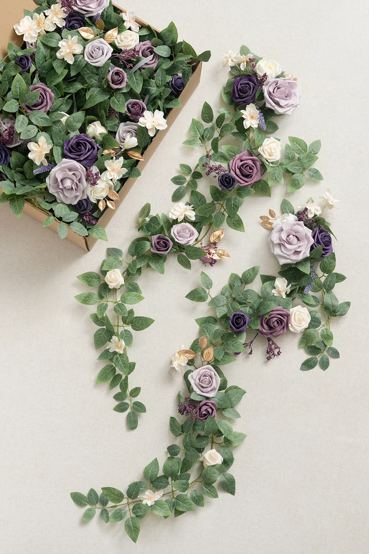 Wedding Hanging Chair Back Decoration in Lilac & Gold - Image 5