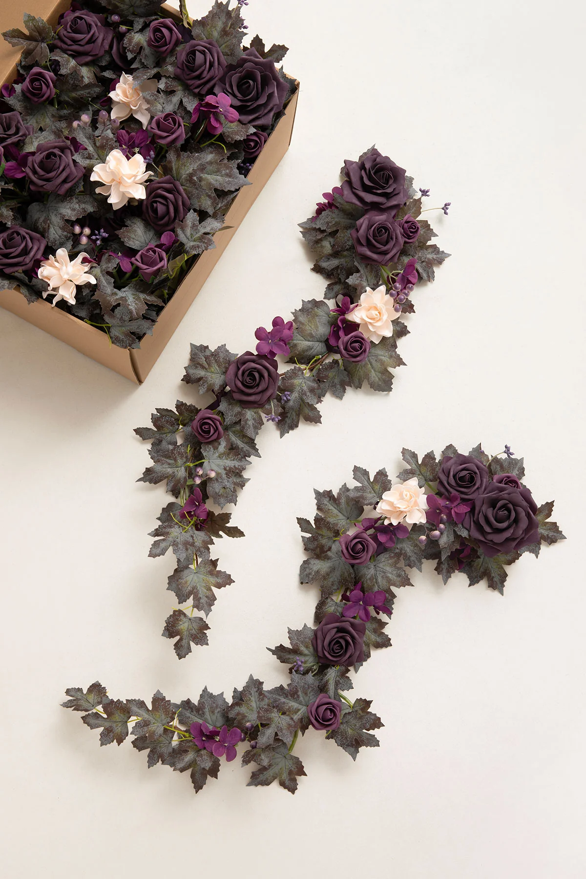 Wedding Hanging Chair Back Decoration in Plum Velvet Wedding | Clearance - Image 4