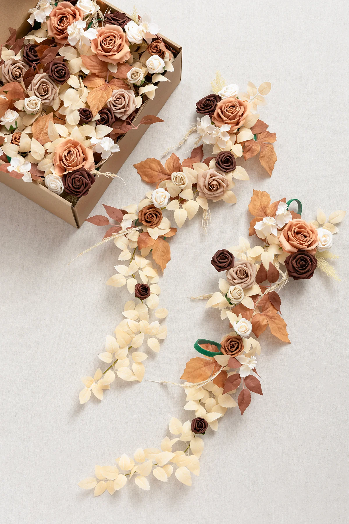 Wedding Hanging Chair Back Decoration in Walnut Brown & Sand Beige | Clearance - Image 4