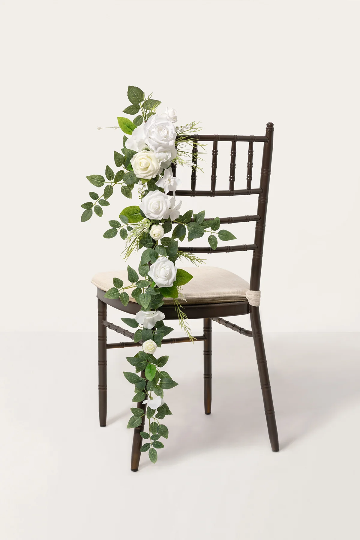 Wedding Hanging Chair Back Decoration in White & Sage
