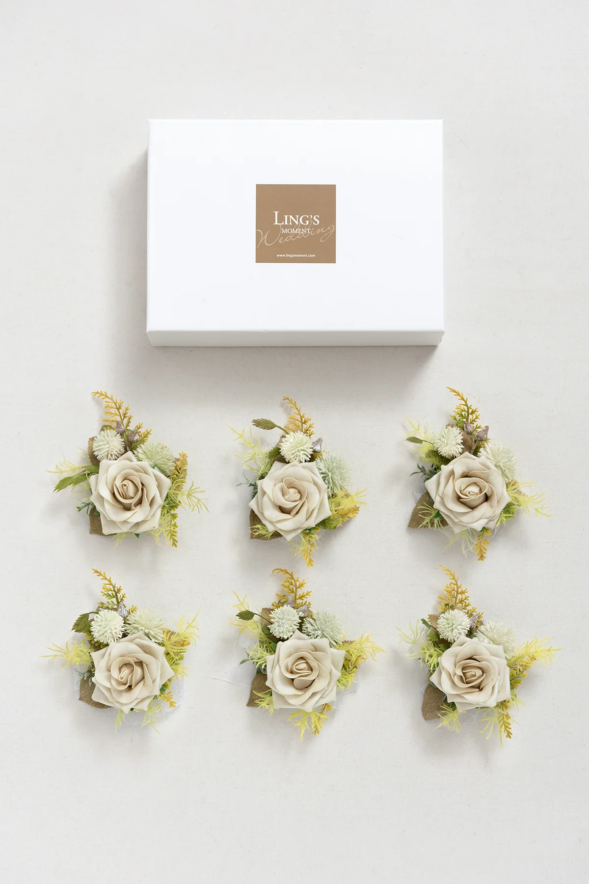 Wrist Corsages in Emerald & Tawny Beige | Clearance - Image 6
