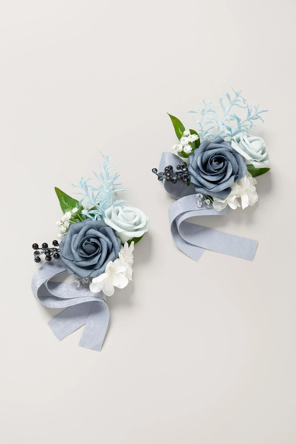 Additional Flower Decorations in Dusty Blue & Navy - Image 6