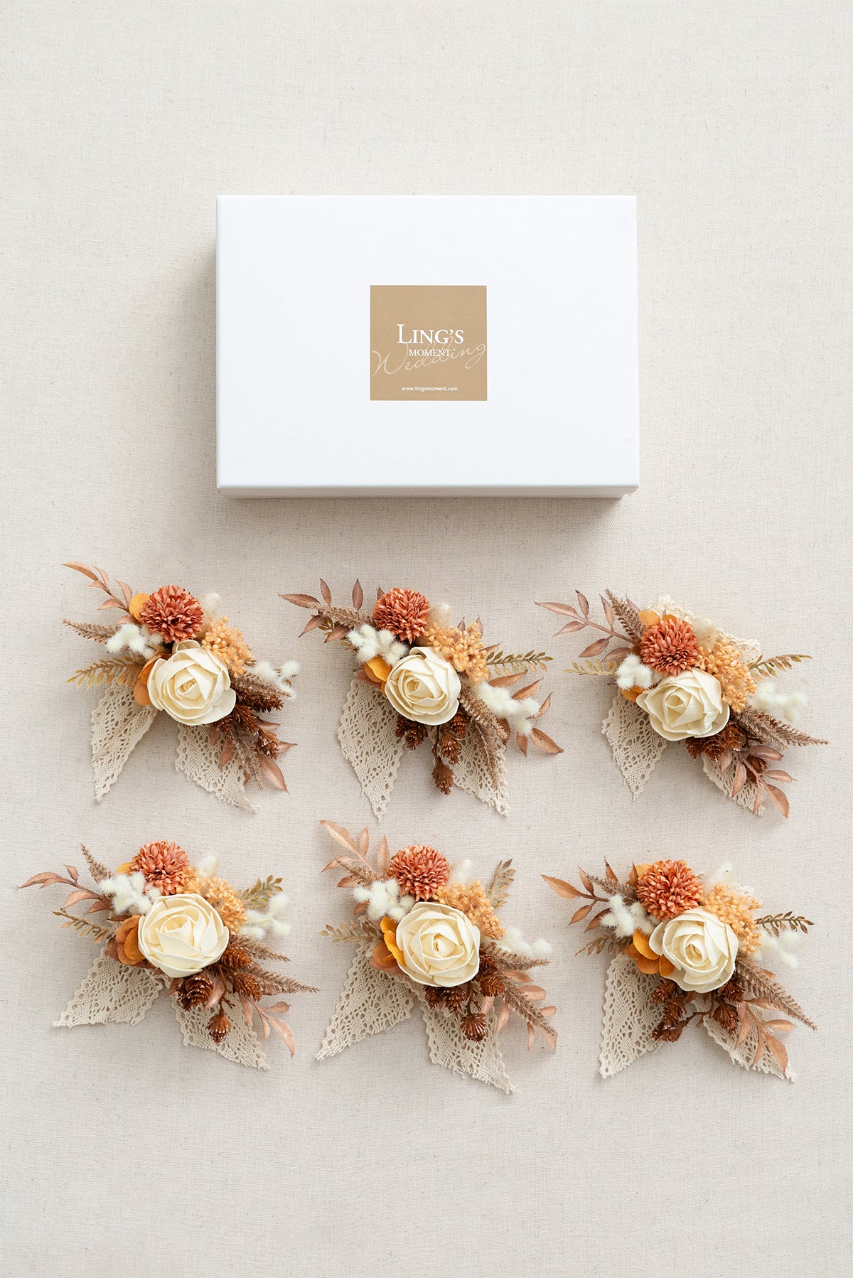 Wrist Corsages in Rust & Sepia | Clearance - Image 7