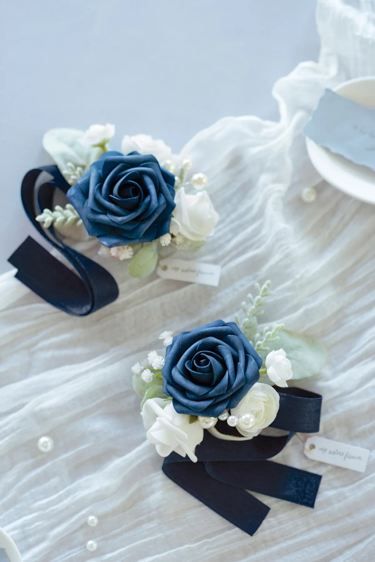 Wrist Corsages in Noble Navy Blue | Clearance - Image 2